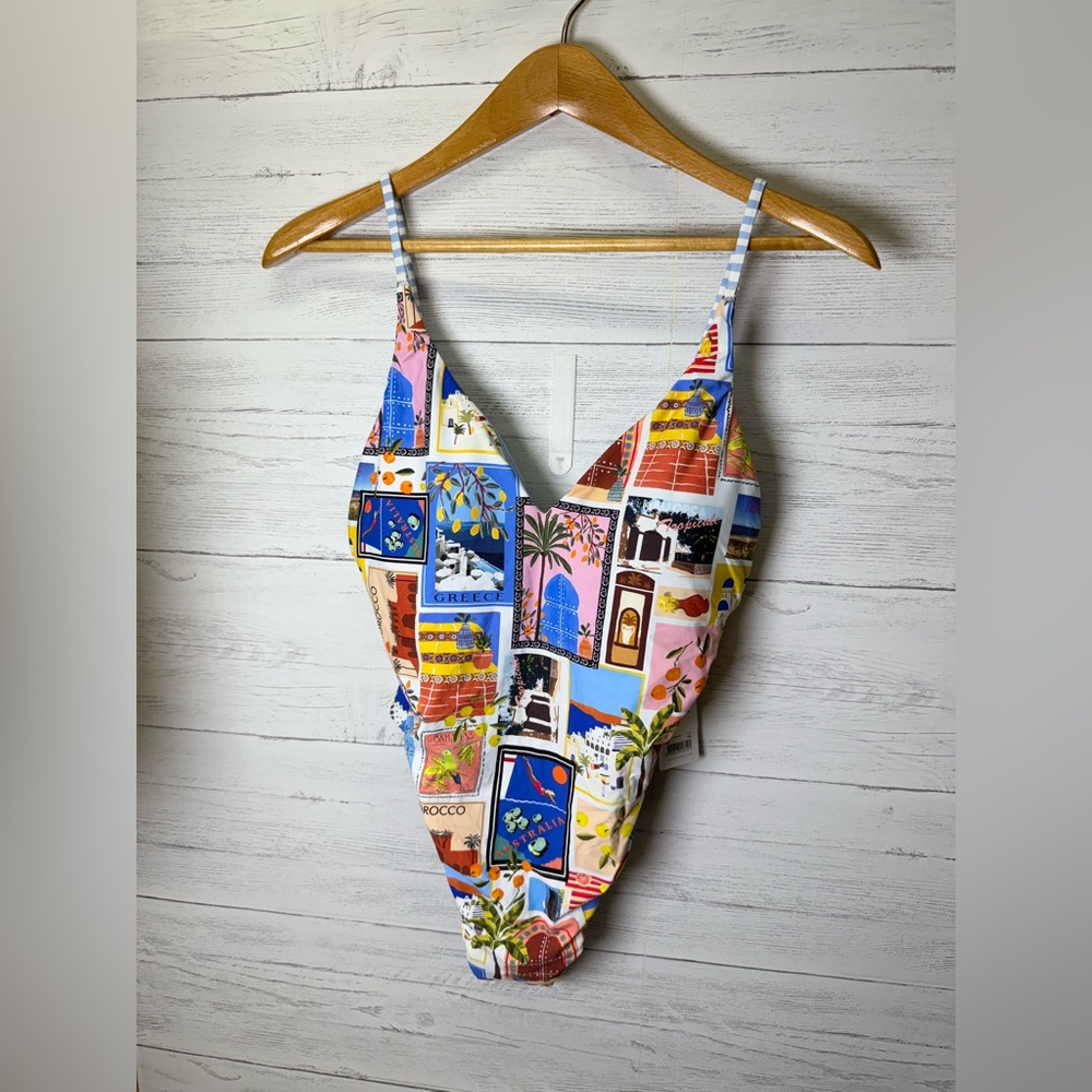 Seafolly Multicolor One Piece Swimsuit USA 10